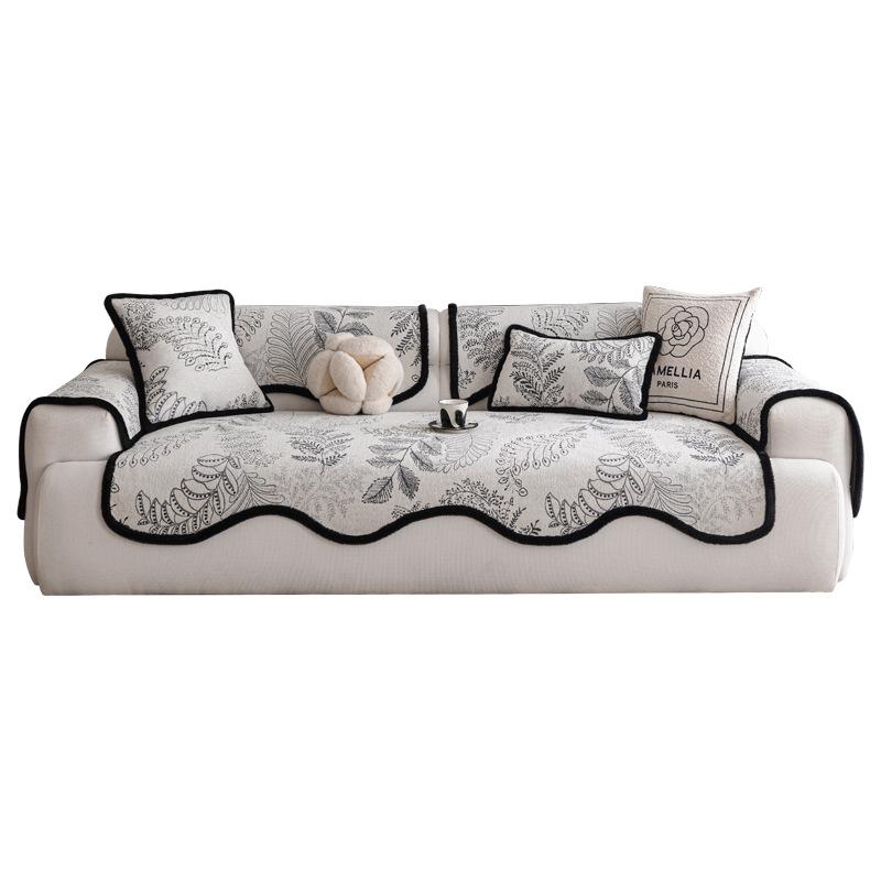 French Premium Sofa Cushion Universal In All Seasons 2025 New Fixed Non-slip Cover Seat Cushion Armrest Cover Cloth Towel