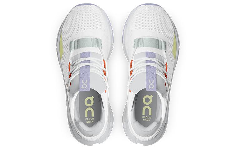 On Running Cloudnova White Glacier Grey Lavender Women's 26.98982