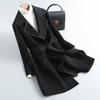 Woolen Coat for Women, Fashionable Autumn and Winter Clothing for Small People, New Year's Style, Slimming, Mid-length Woolen Coat