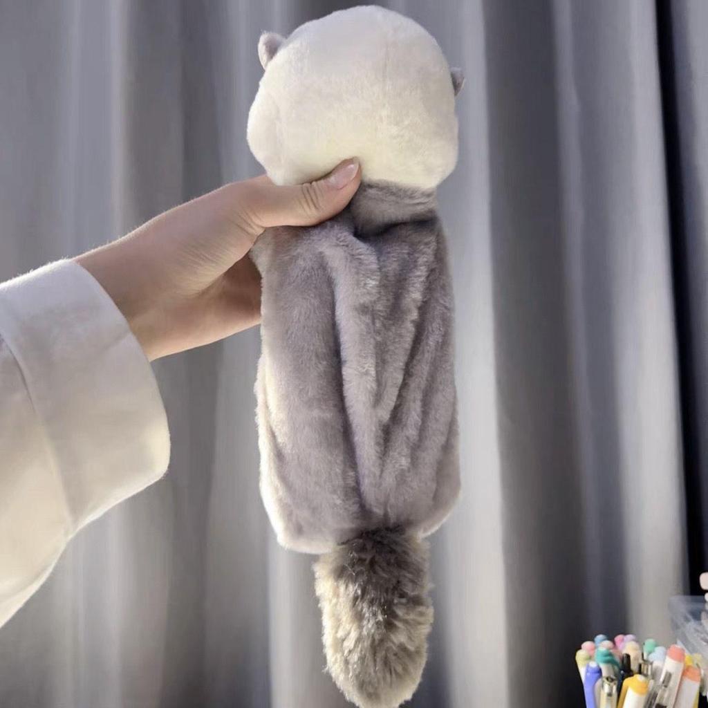 Kreativní plyšová panenka taška na psací potřeby: Roztomilé, měkké a léčivé pouzdro na tužky pro uskladnění.