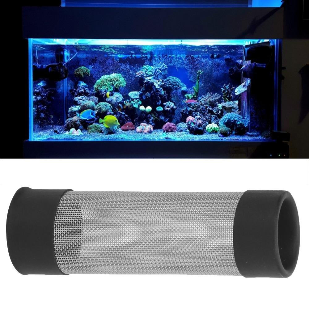 Inflow Guard Aquarium Filter Cover Stainless Steel Fish Intake Strainer Shrimp Tank