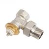 DN15/DN20/DN25 (1/2" 3/4" 1") Angle Type Brass Radiator Valve for HVAC Systems Temperature Control Valv
