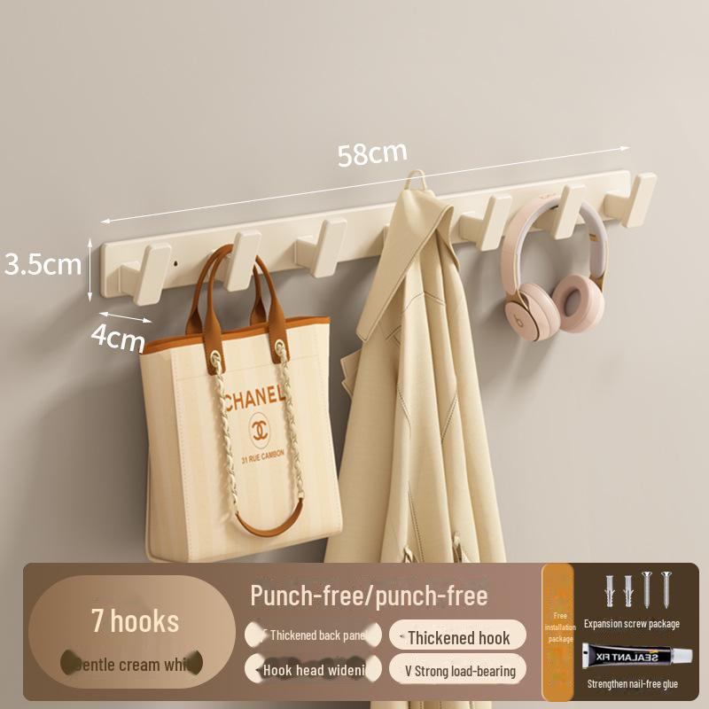 Punch-Free Strong Adhesive Wall Hooks for Kitchen and Bathroom