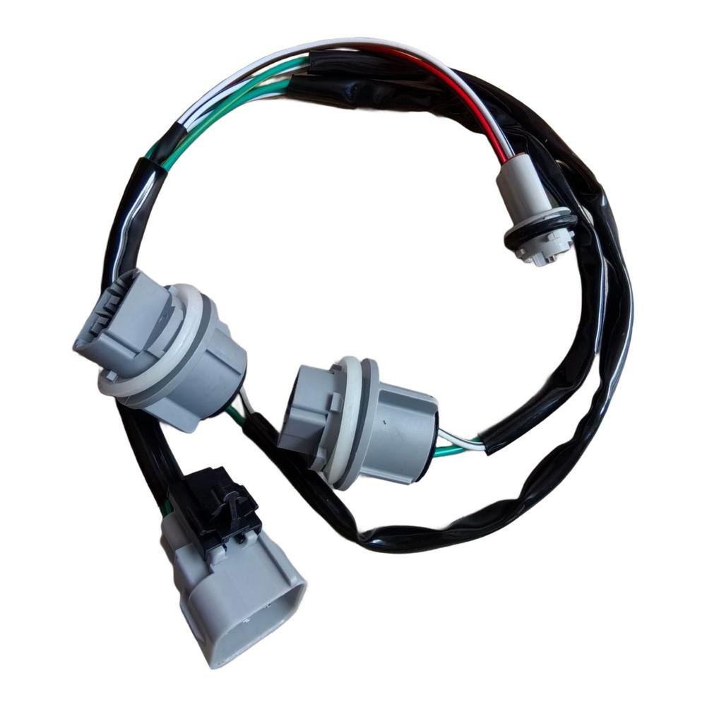 Light Socket Harness Rear Tail Lamp Gray Black Finish