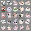 100 Cow Doodle Stickers Personalized Cartoon Cute Animal Creative Decorative Water Cup Mobile Phone Case Stickers