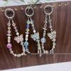 Luxury Crystal Butterfly Charm Wrist Lanyard & Keychain for Women