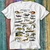 Crocodilians Of The World Alligator Crocodile Names List T Shirt Top Tee 210