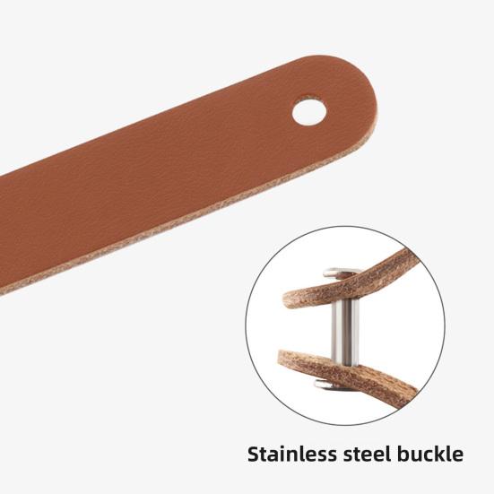 Faux Cowhide Pull Strap for Brompton Folding Bike Carrier Block Fake Leather Quick Release Bicycle Carrier Block Pull Belt Handle Wrench