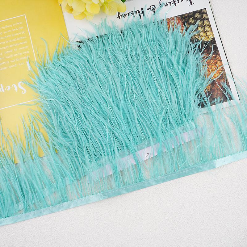 1M 10-13Cm Ostrich Feather Fringed Jewelry Handicrafts Clothing Decorative Accessories