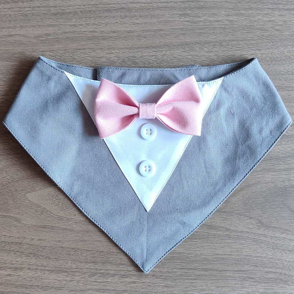 Tanpopo Dog Tuxedo Formal Wedding Bandana Bow Tie Birthday Costume Adjustable Pet Party Attire Valentines Outfit Cosplay Collar