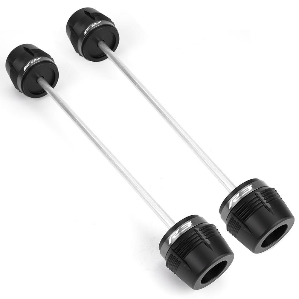 For Yamaha R3 YZF-R3 Yzfr3 2015-2022 2023 2024 2025 Motorcycle Accessories Front Rear Wheel Axle Fork Crash Slider Protector R3