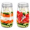 Handunyou Thickened Glass Pickle and Storage Jar (2-Pack)