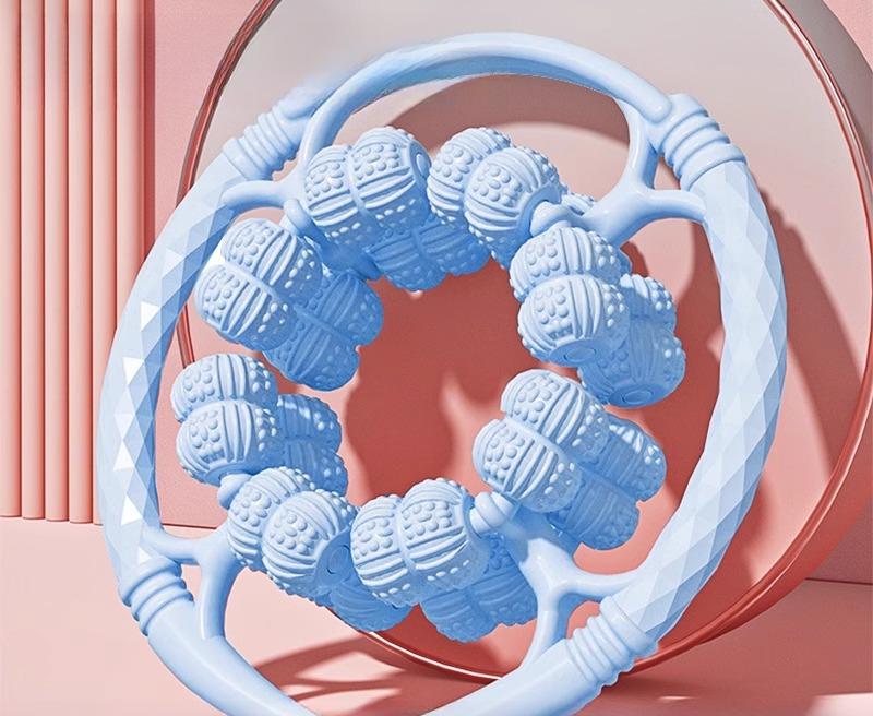 1PC Full Package Upgrade 32 Wheels Circular Massager Roller Leg Clamping Massager Dredge Meridians and Relax Thin Legs