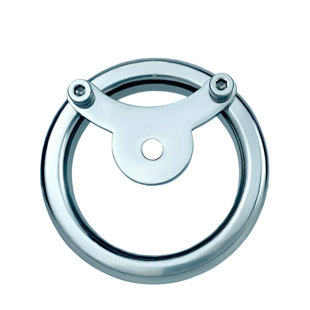 Wearable Stainless Steel CB Lock for Men Chastity Lock Penis Cage Sex Toy Cock Ring Slave BDSM Sissy Ball Stretcher