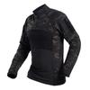 Mens Long Sleeve Tactical Hiking Shirt Camo Breathable Quick Dry Outdoor Training Top
