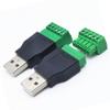 USB Adapter Shielded Connector Replacement Parts Terminal USB2.0 4-pin 50 53mm Male Female To 5P PVC Accessories