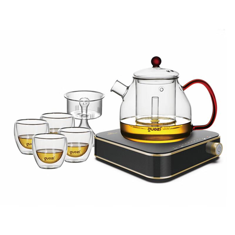 Guozi Floral Steam Tea Set