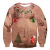 Christmas Ugly Sweater Funny Muscle Pattern Sweatshirts For Men New Fashion Pullover Party Cosplay Costume Xmas Gift