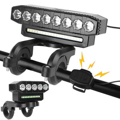 Rechargeable Bicycle Lights Universal Waterproof Portable Motorcycle Spotlights 8/5 LED 20/12 SMD 6 Modes Lighting Motorbike Accessories LED Headlight