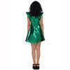Women Shiny Dress Metallic Costume Sleeveless Futuristic Sleeveless Space Skater Disco Holographic Party Dress