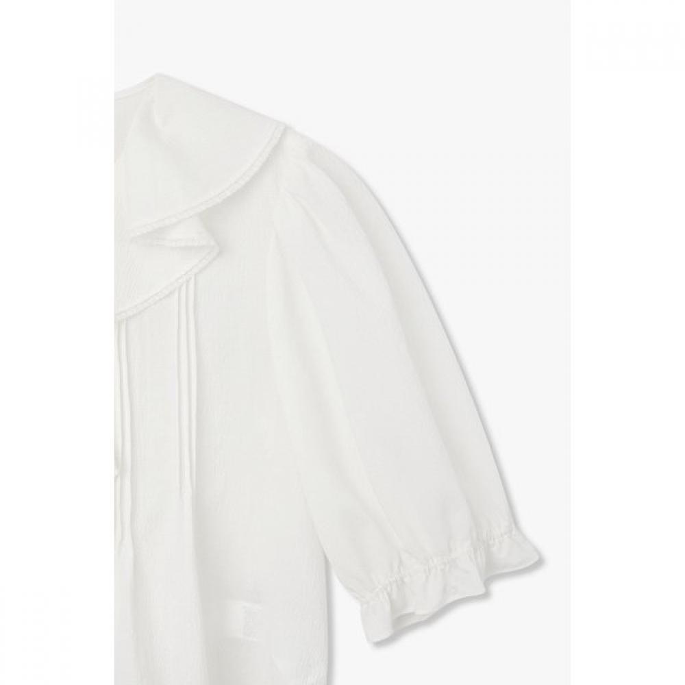 VOV Seersucker Frill Blouse  7156360001 