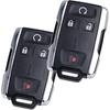 Keyless Entry Remote Start Control Key Fob Replacement Fits For Chevy Silverado GMC Sierra 1500 2500 3500 2014-2016 2017 2018   GMC Canyon Chevrolet
