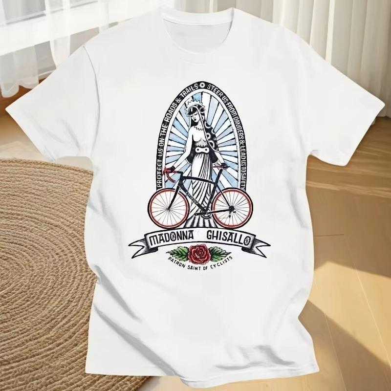 

2025 Autumn and Winter New Funny Cycling Printed Cotton T-Shirt 2025 Upgraded Fabric Soft Skin-Friendly Men s Women s Clothing 4XL