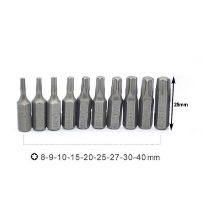 Reparaturarbeiten Sechskant-Schraubendreherbits T8-T45 Schraubendreherbits