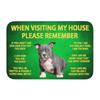 Please Remember Staffordshire Bull Terrier House Rules Doormat Mat Anti-Slip Kitchen Bath Living Room Entrance Rug Carpet