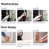 Home Window Sealing Soundproofing D Type Tape Self Adhesive Collision Avoidance Seal Strip Foam Home Supplies