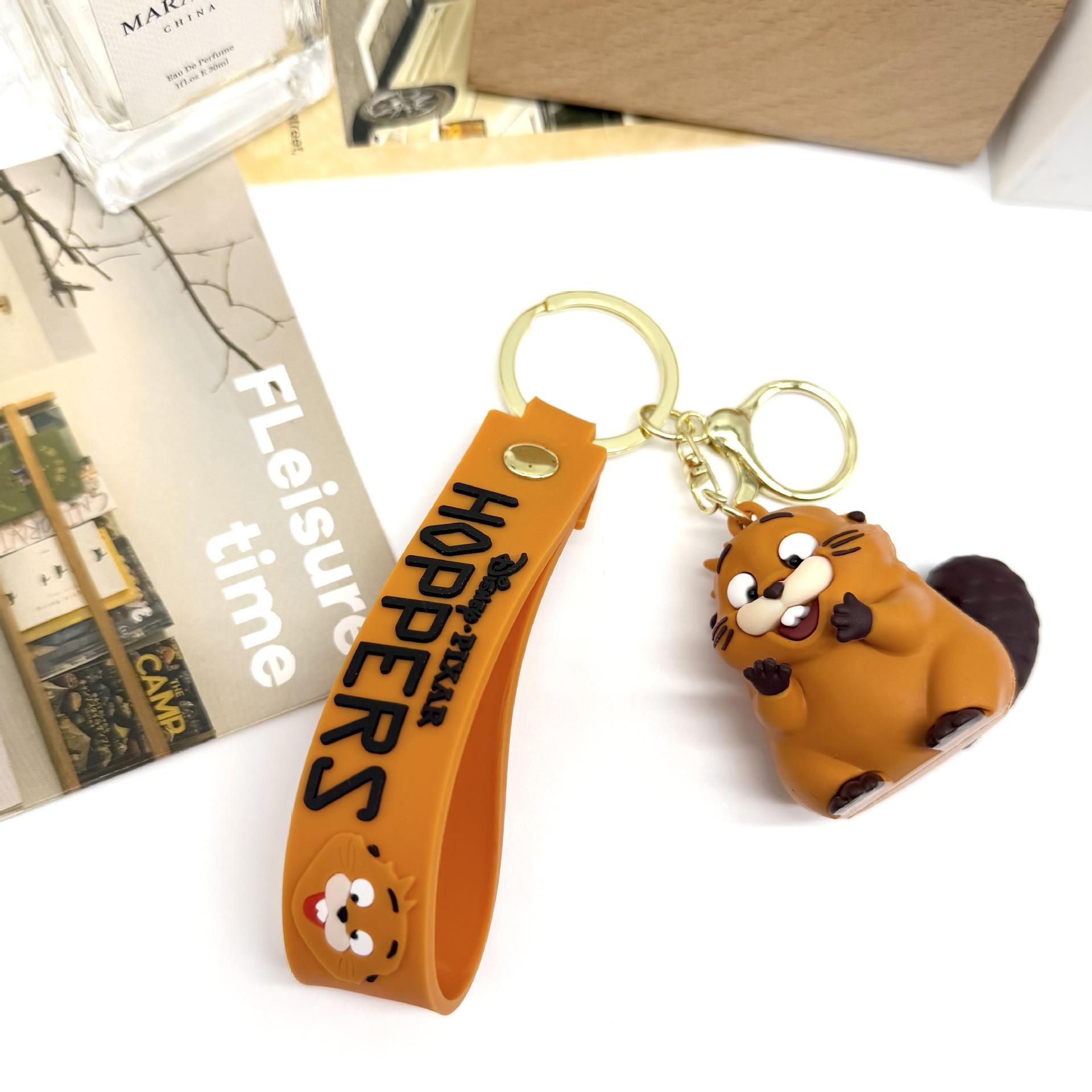 

Internet Celebrity s Popular Beaver Transformation Plan Doll Keychain Couple Backpack Boutique Small Gift Wholesale Toys Anime