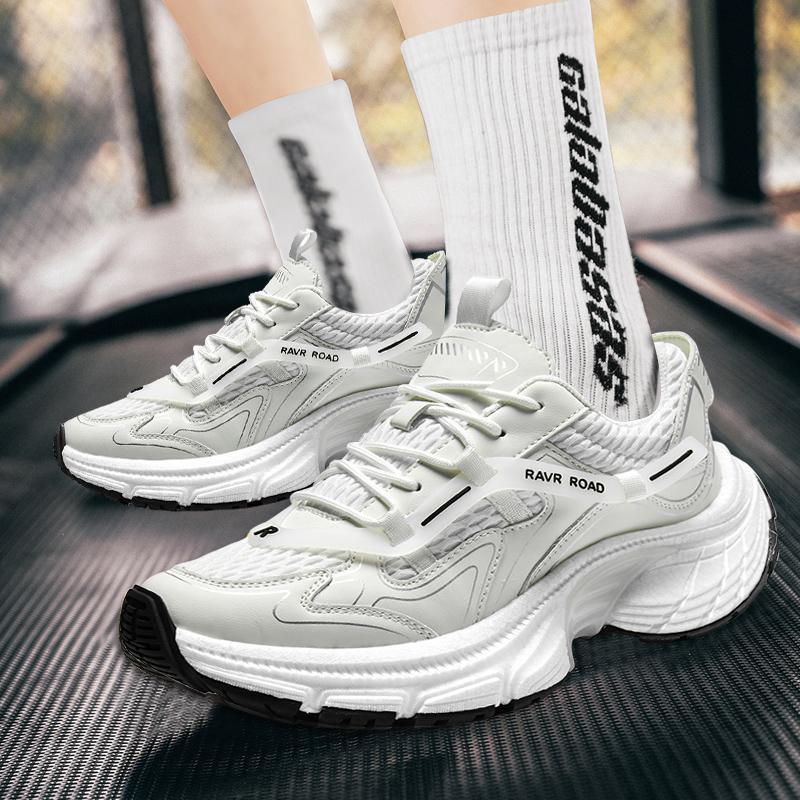 

2025 autumn and winter new sports shoes couple dad shoes sports leisure versatile fashion men and women the same running shoes 44 белый