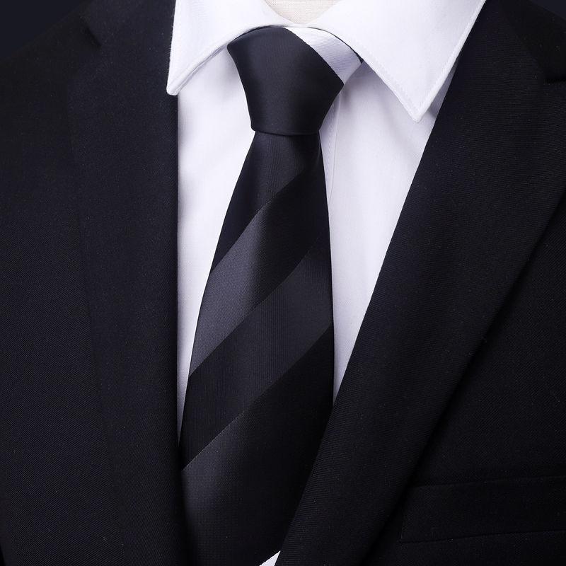 Tie Men'S Dress Business Korean Groom Wedding Women'S Red And Black Tie Narrow 8.5Cm Stripe British Style