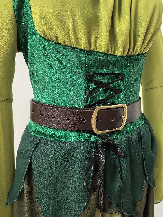 Damen Mittelalter Fee Elf Zauberer Kleid Halloween Kostüm