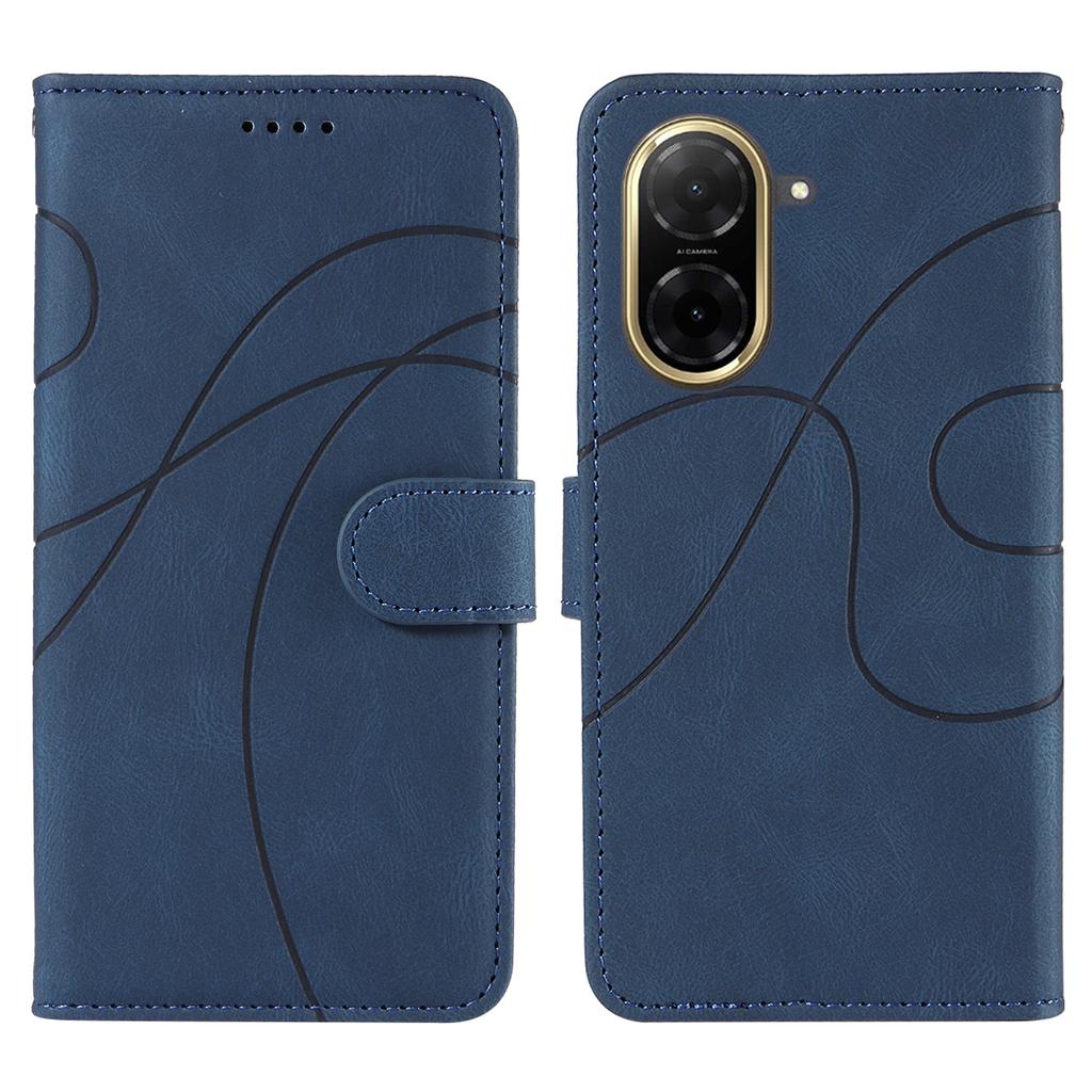 Pro Xiaomi Redmi A5 NFC (173.45*79.35*8.45mm) Kožené pouzdro na peněženku Kryt na telefon Stojánek s designem zakřivených linií