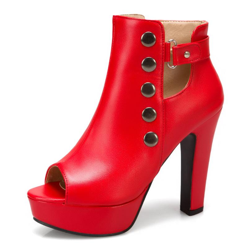 Módní letní boty pro ženy, sandály s otevřenou špičkou, vysoké podpatky na platformě, kotníkové boty s přezkou, žluté a bílé, společenské boty pro ženy, velké velikosti