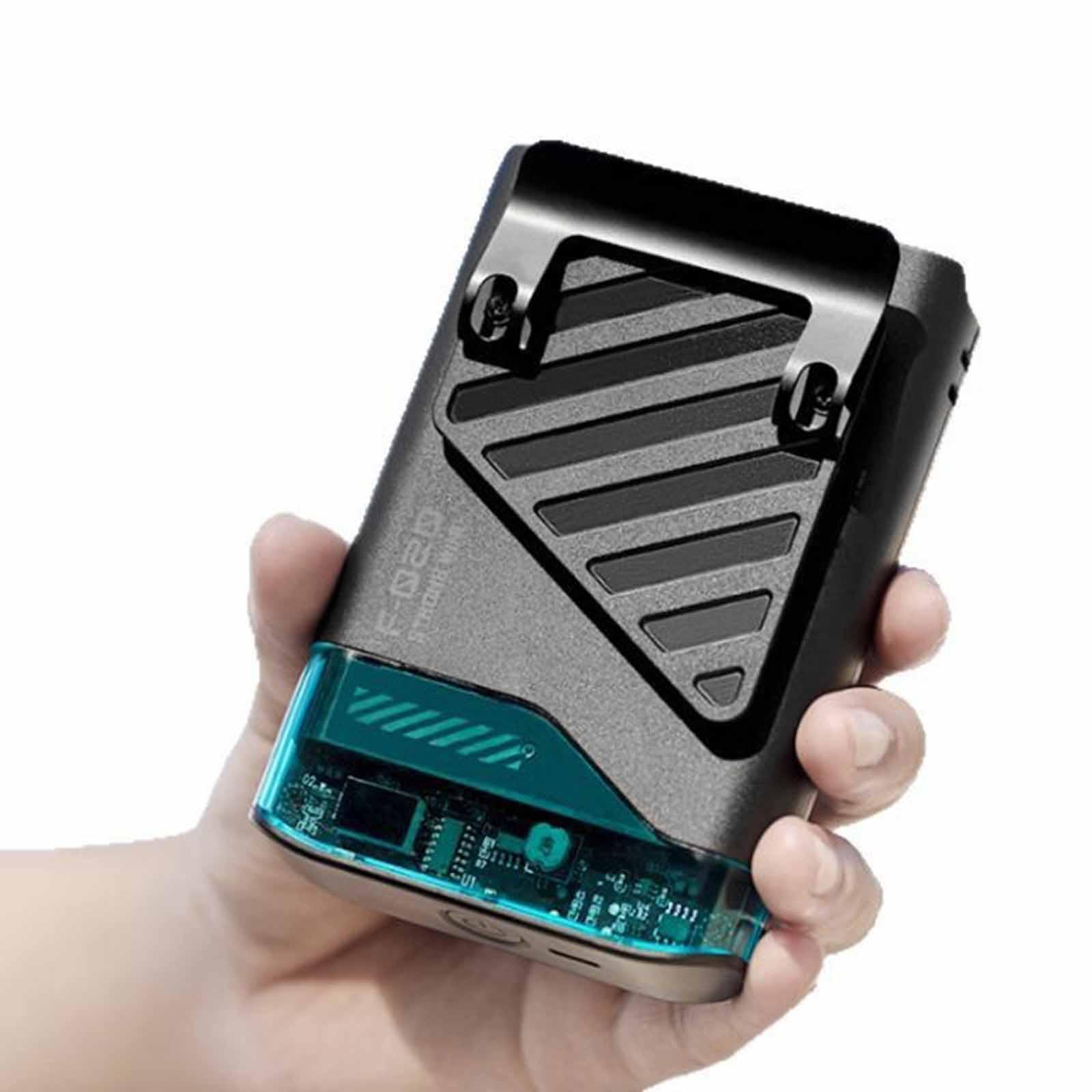 

Portable Fan Adjustable Equipment Clip on with Digital Display Air Conditioning for Countertop Outdoor Work Summer Hiking Home чорний