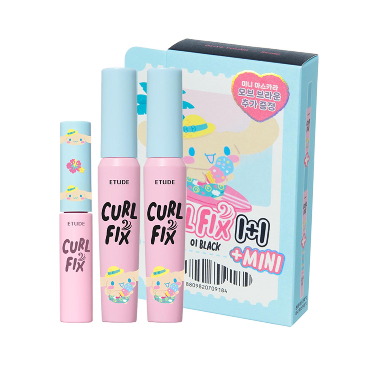 

Etude [Автозагар Cinnamoroll] Тушь для ресниц Curl Fix 1+1 (+Мини-тушь 2,4 г) 01 black