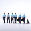 Painted Miniatures 1/64 Scale Beauty Handsome Boy Policeman Girls Male Female Scene Figure Model For Car Vehicles Decorate
