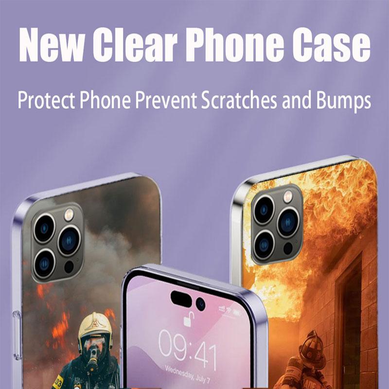 Firefighter Heroes Fireman Phone Case For Apple Iphone 16E 16 17 Pro Max Air 15 Pro 14 Plus 12 13 Mini Cover Cute Fundas