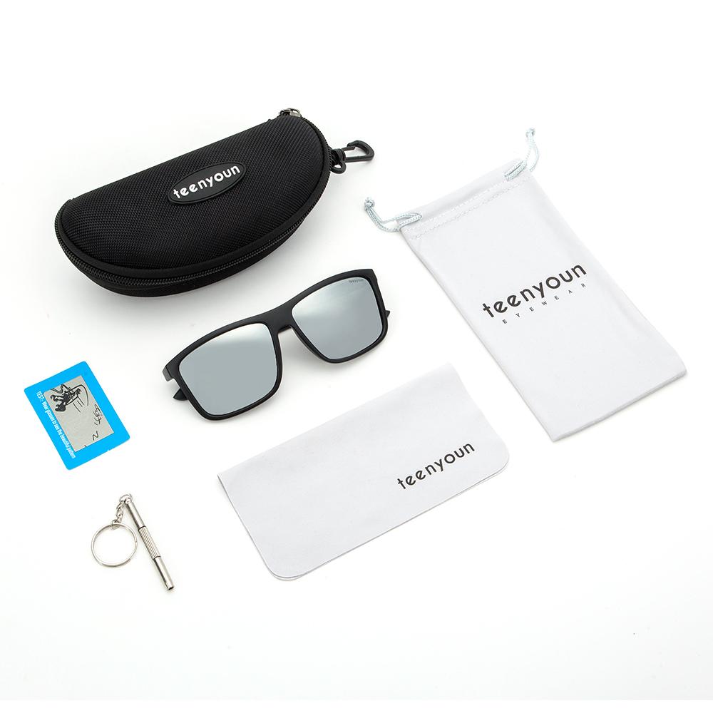Square Sports Polarized Sunglasses for Men Women Retro Rectangle UV Protection Eyewear Square Sunglasses