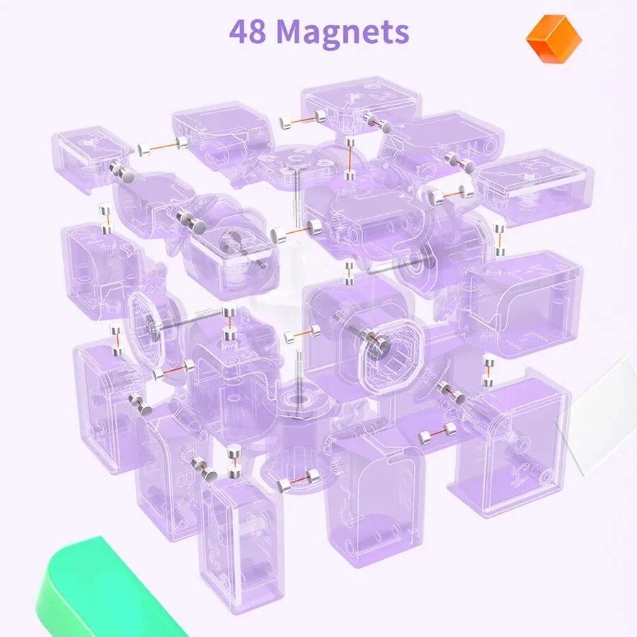 GAN Lustro M Cube GAN UV 3x3x3 Magnetyczne Lustro Magiczne Kostki Zawodowe 3x3 Cubo Magico Twisty Puzzle Zabawka Dla Dzieci Prezent Dla Dzieci