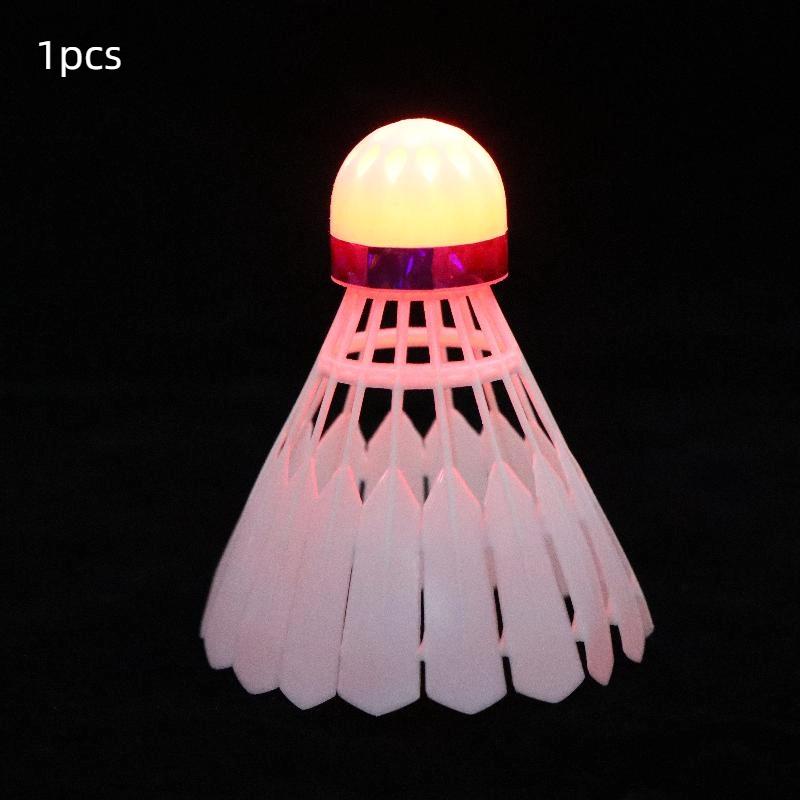 

Luminous Windproof Luminous Badminton Ball, Super Durable And Unbreakable, Outdoor Fluorescent Bright Nylon Ball With Light 1pcs красный