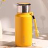 600ml-1 Liter Wasserflasche mit Filter, Tee- und Wasserseparator, Becher mit Deckel, Stilvolle Wasserflasche mit Deckel, Hält Tee und Wasser heiß oder kalt