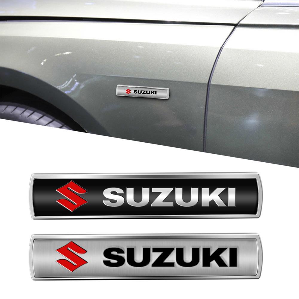 1 Stück Auto Metall Chrom Emblem Auto Kotflügel Seite Heck Karosserie Aufkleber für Suzuki Grand Swift Jimny Vitara Baleno SX4 Samurai Ignis Alto