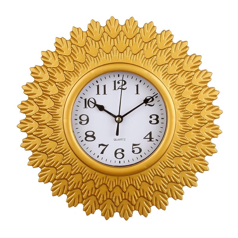 

Креативные декоративные часы, Бесшумные художественные часы для ресторана, Новые настенные часы в стиле легкой роскоши для гостиной, Современный минимализм для дома Gold 4