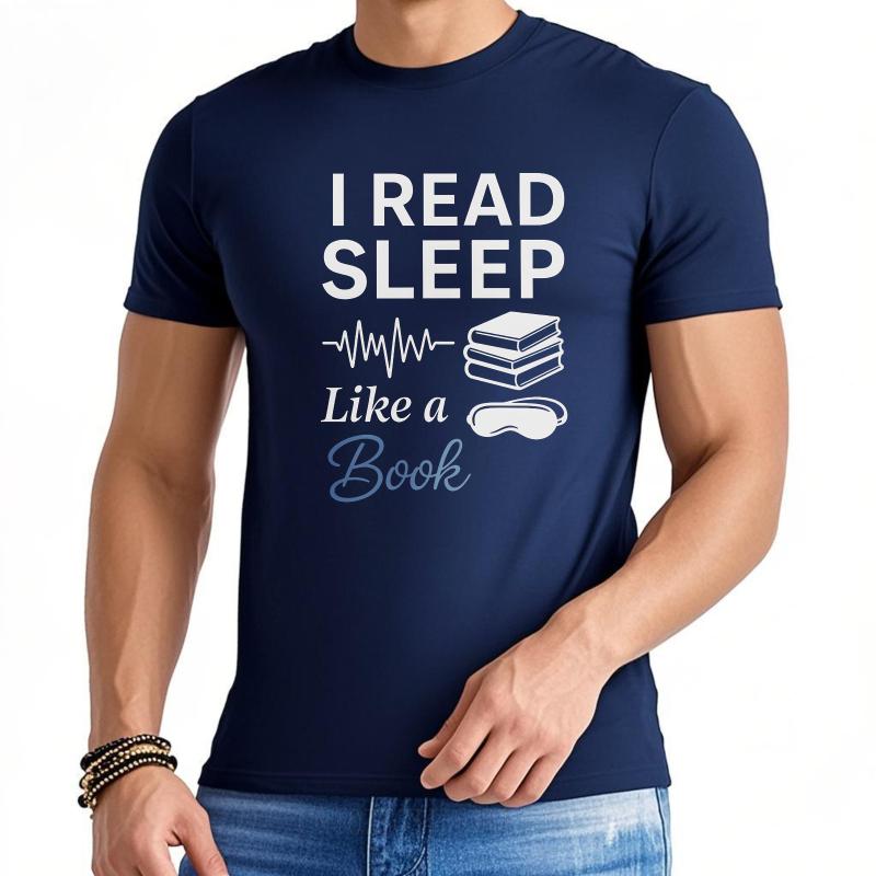 Anime ONeck Unisex Tshirt Streetwear Summer Boys T Shirt I Read Sleep Like A Book Short Sleeve Street Wear O Neck Top Tees