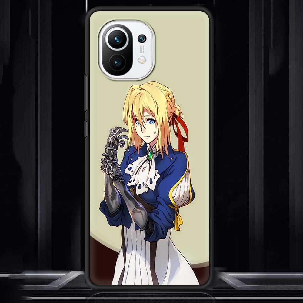 

Фиолетовый Эвергарден аниме для Xiaomi Mi Poco X3 NFC M3 Pro Note 10 Lite 11 10T Pro 5G 9T черный силиконовый чехол для телефона роскошный чехол Poco X3 pro