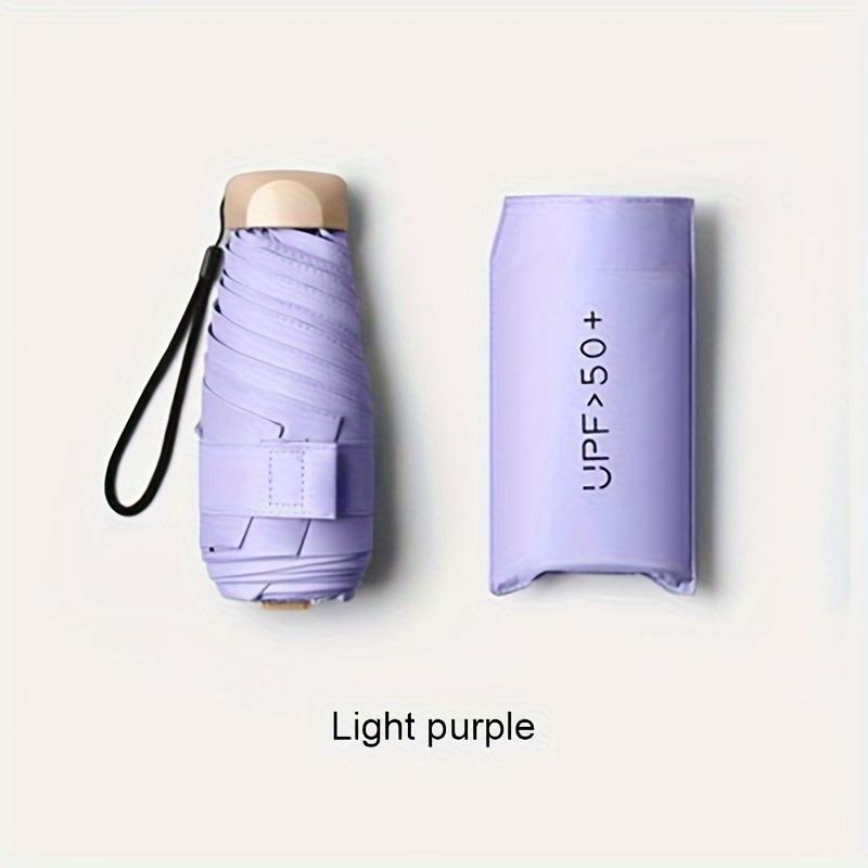 Mini Capsule Umbrella Small Pocket Rain Umbrella Folding UV Ultraviolet Protection Ultra Light Sunny And Rainy Dual Use Umbrella