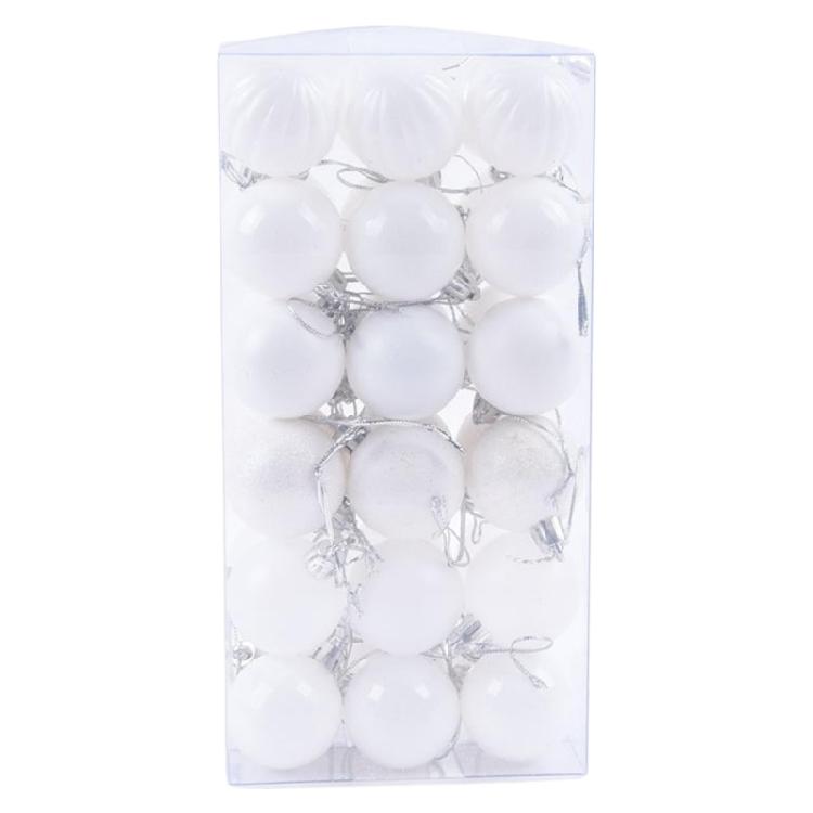 Christmas Ball Ornaments for Christmas Decorations 36pcs Plastic Balls Pendant